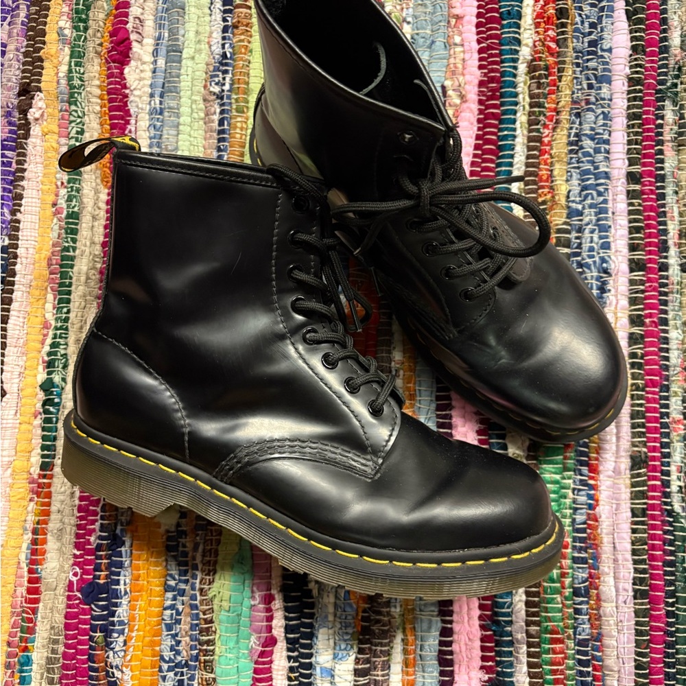 Dr. Martens Black Boots with Air-Cushioned Sole